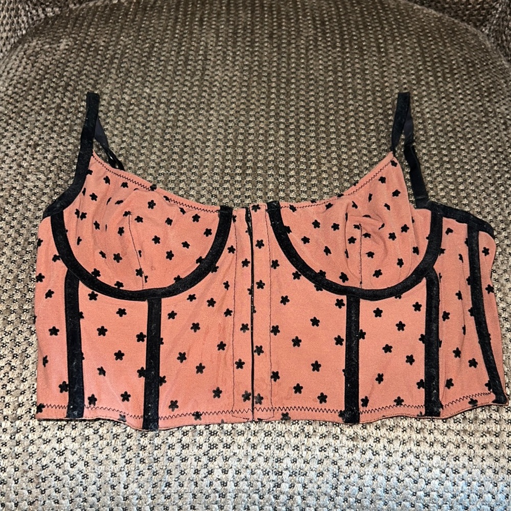 Urban outfitters velvet star tank top